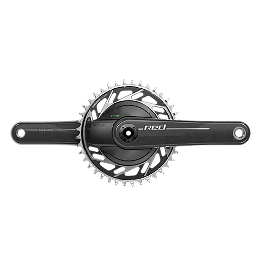 SRAM RED 1x XPLR AXS Power Meter Wide Crankset - 172.5mm 13-Speed 42t Threaded Mount 8-Bolt PM Spider DUB Spindle Natural Carbon E1