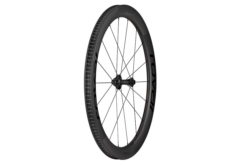 Roval rapide clx front front wheel satin carbon/gloss black 700c