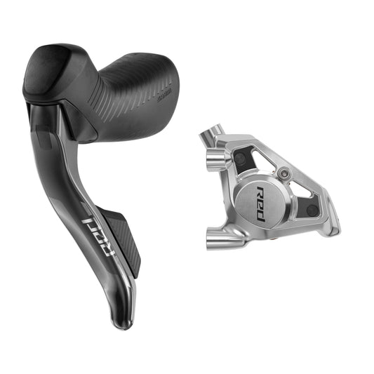 SRAM RED eTap AXS HRD Shift/Brake Lever Hydraulic Disc Caliper - Left/Front Flat Mount 20mm Offset 950mm Hose BLK E1