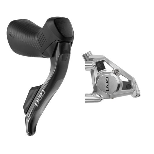 SRAM RED eTap AXS HRD Shift/Brake Lever Hydraulic Disc Caliper - Right/Rear Flat Mount 20mm Offset 1800mm Hose BLK E1