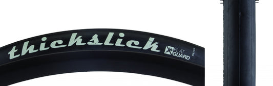 WTB ThickSlick Tire - 700 x 25 Clincher Wire Black Flat Guard