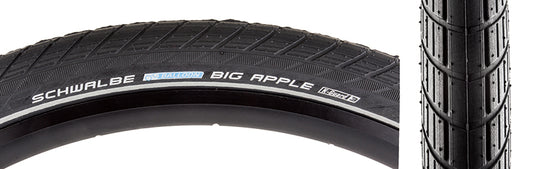 Schwalbe Big Apple Tire - 26 x 2.15 Clincher Wire Black K-Guard SBC