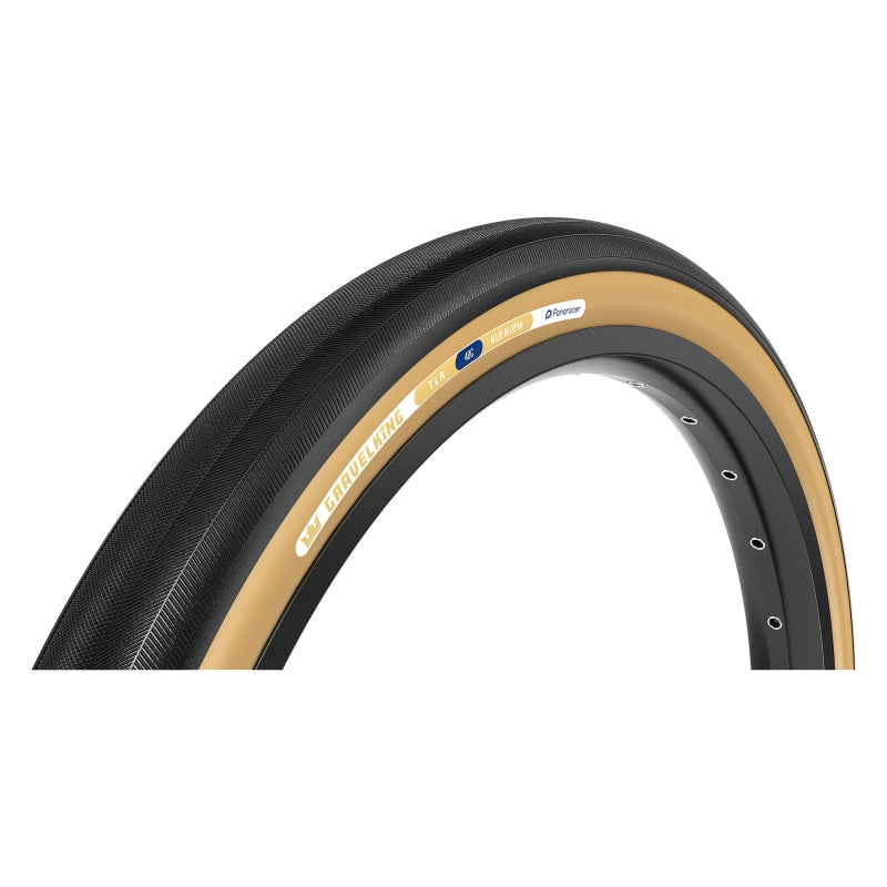 Panaracer GravelKing Slick Tire - 700 x 26 Clincher Folding Black/Brown