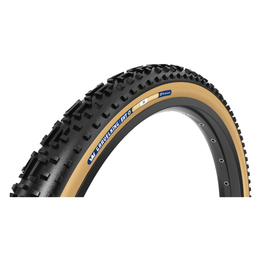 Panaracer GravelKing EXT Plus Tire - 700 x 38 Tubeless Folding Black/Brown