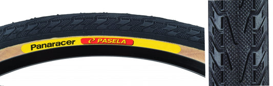 Panaracer Pasela Tire - 700 x 28 Clincher Wire Black/Amber