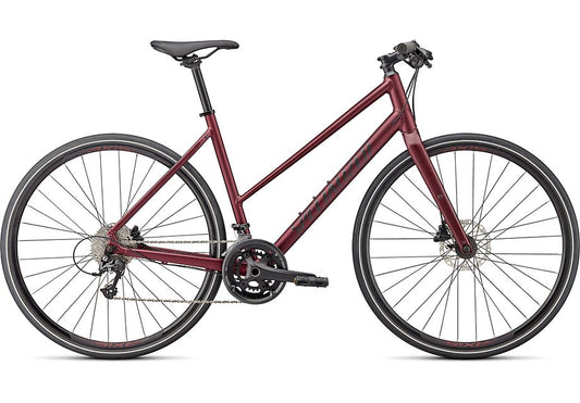 2024 Specialized sirrus 3.0 st bike satin maroon / gloss maroon / satin black reflective m