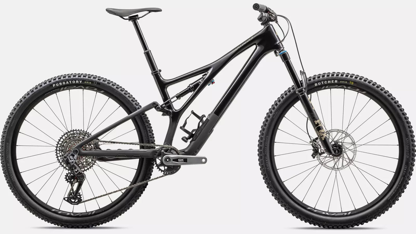 2023 Specialized Stumpjumper expert bike gloss obsidian / satin taupe s1