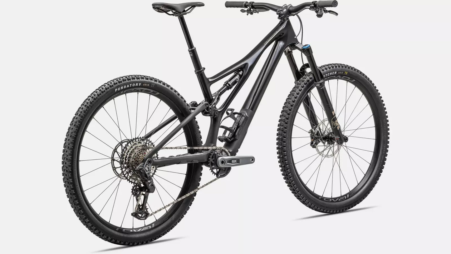 2023 Specialized Stumpjumper expert bike gloss obsidian / satin taupe s1