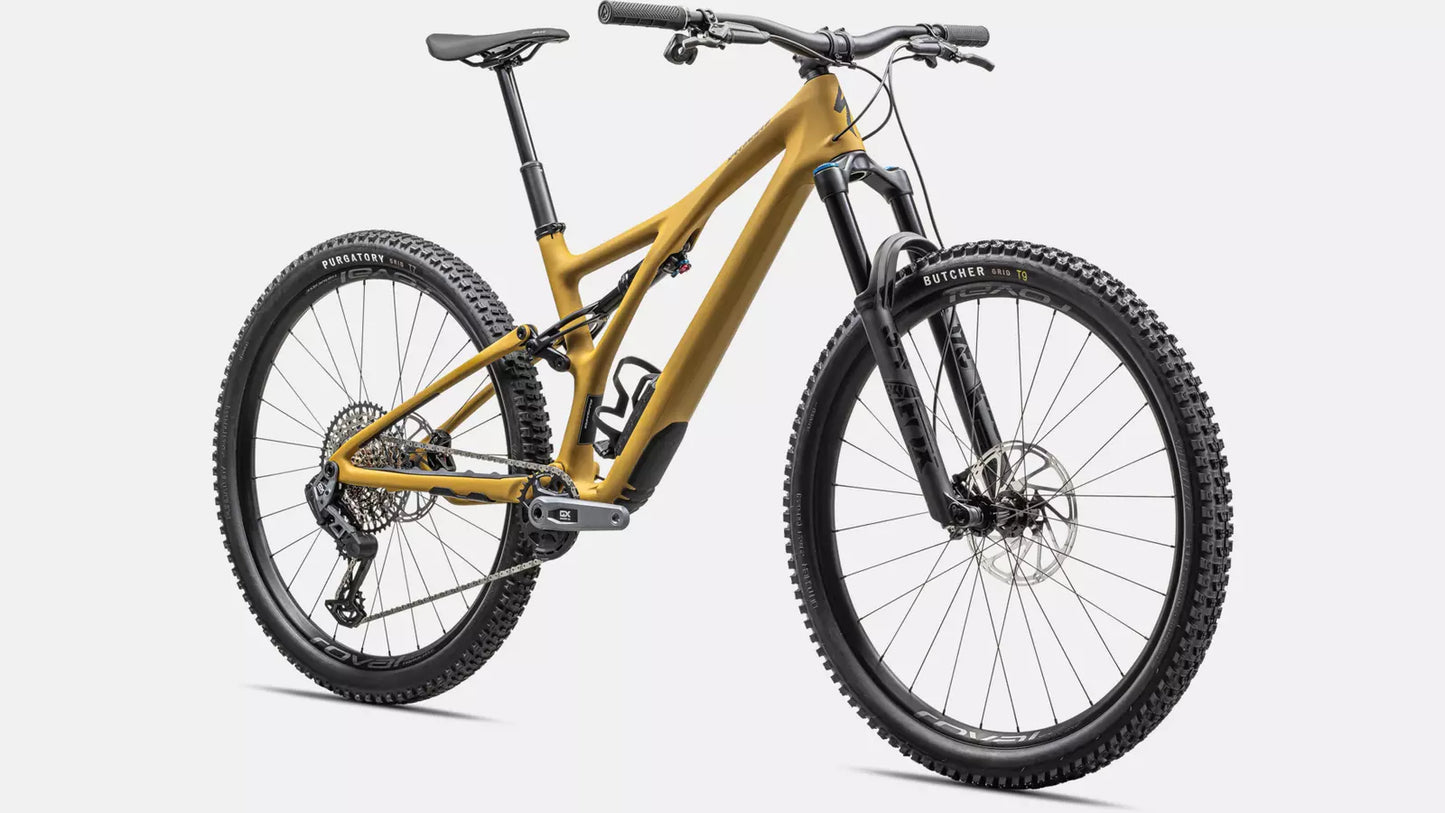 2023 Specialized Stumpjumper expert bike satin harvest gold / midnight shadow s1