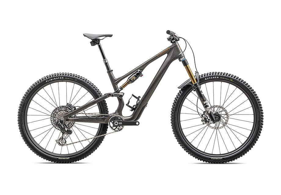 2025 Specialized Stumpjumper 15 S-Works bike satin gunmetal / clay / white mtn / dove grey / gloss bronze s4