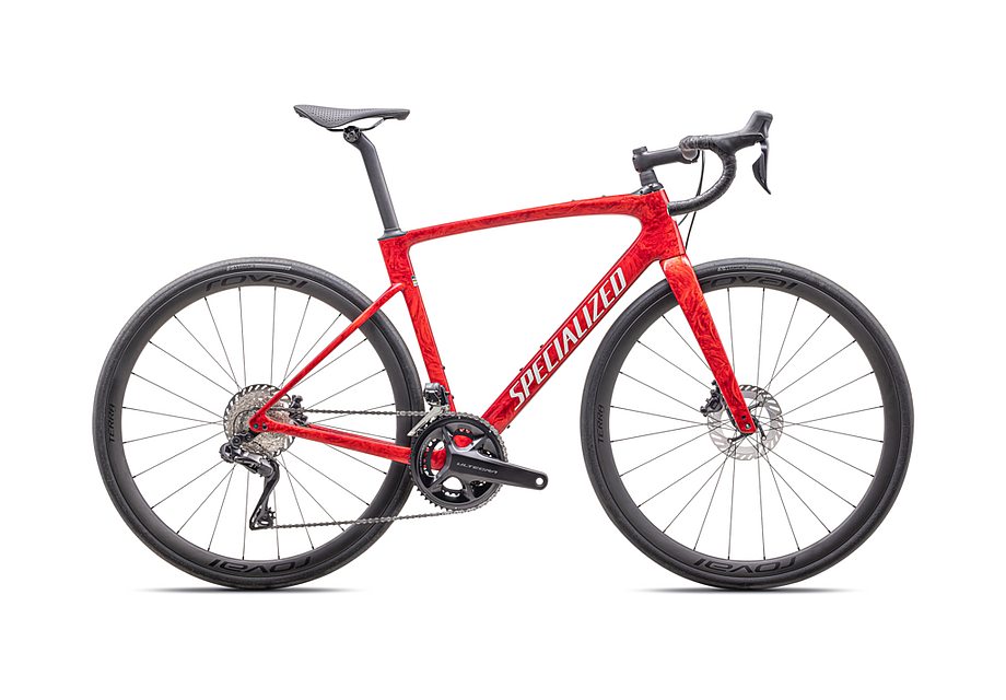 2025 Specialized roubaix pro bike gloss red pearl + fiery red strata/dune white 61