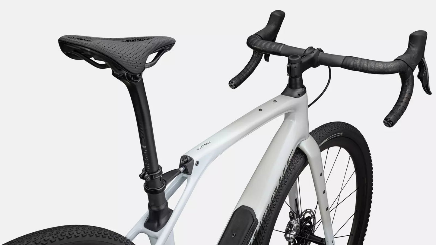 2024 Specialized diverge str S-Works bike dove grey+eyris pearl - morning mist / eyris pearl  / smoke 49