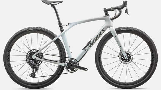 2024 Specialized diverge str S-Works bike dove grey+eyris pearl - morning mist / eyris pearl  / smoke 49