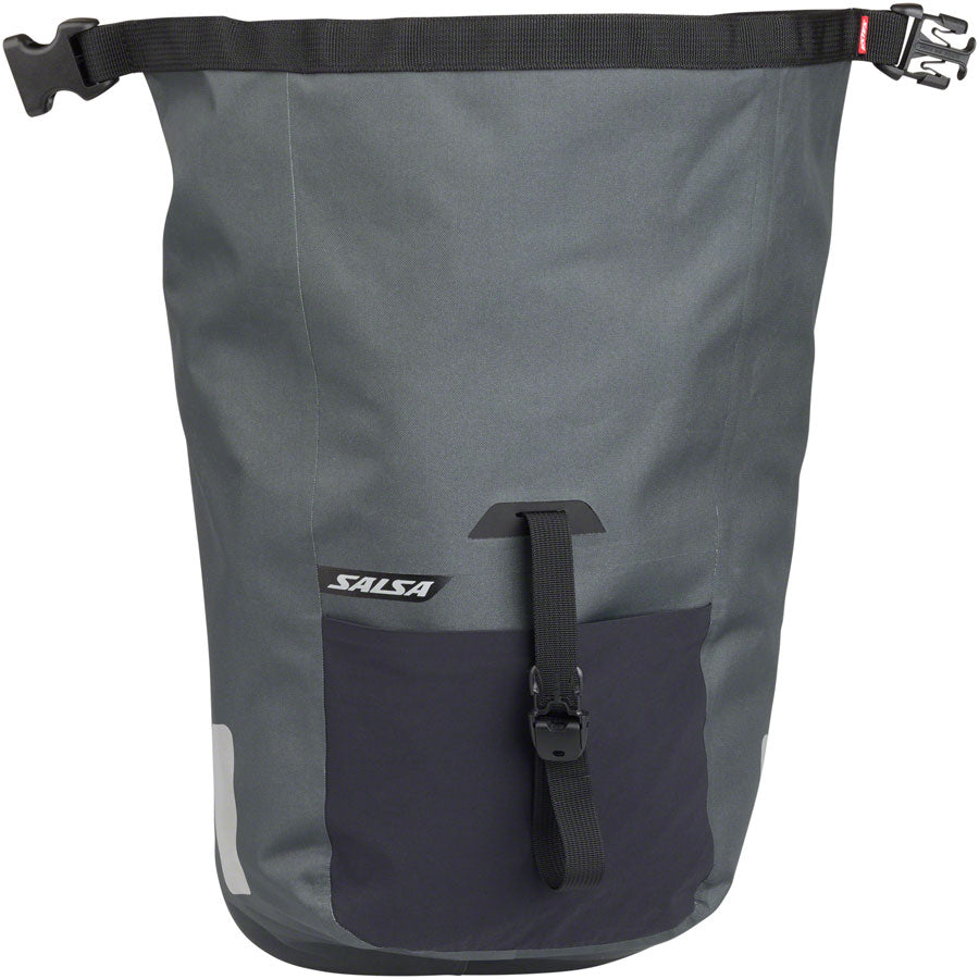 Salsa EXP Series Agave Pannier - 12.5L Roll-Top Gray Each