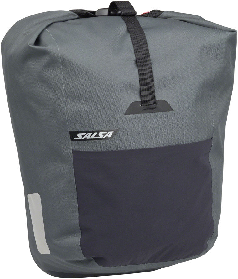 Salsa EXP Series Agave Pannier - 12.5L Roll-Top Gray Each