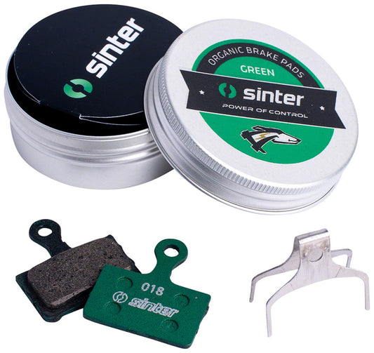 Sinter Green s2032 Compound Organic Disc Brake Pads - Shimano Type K Sinter Type 018 One Pair