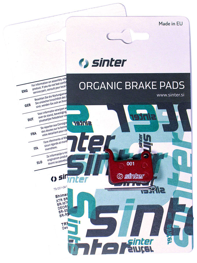 Sinter Red s514 Compound Organic Disc Brake Pads - Shimano A Type Sinter Type 001 One Pair