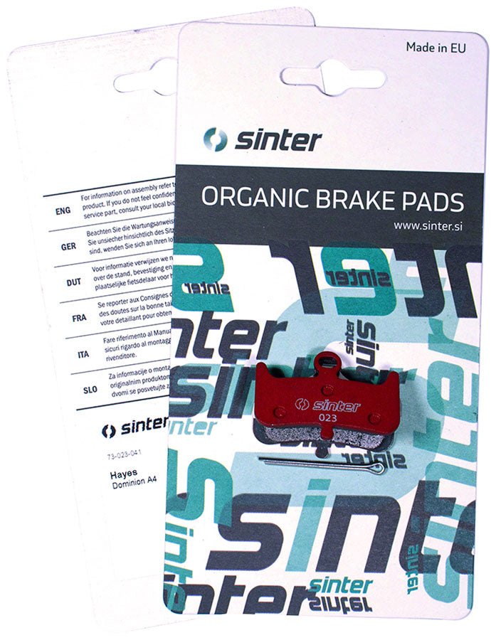 Sinter Red s514 Compound Organic Disc Brake Pads - Hayes Sinter Type 023 One Pair