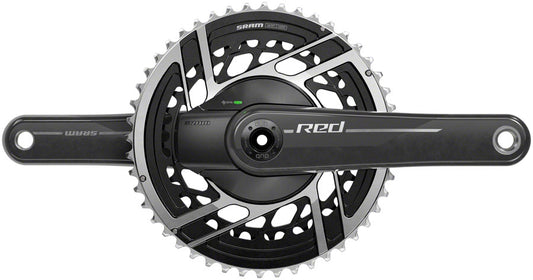 SRAM RED AXS Power Meter Crankset - 160mm 2x 12-Speed 48/35t 8-Bolt Direct Mount DUB Spindle Interface Natural Carbon E1