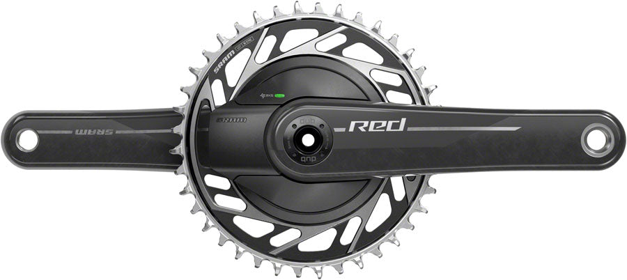 SRAM RED 1x XPLR AXS Power Meter Wide Crankset - 165mm 13-Speed 40t Threaded Mount 8-Bolt PM Spider DUB Spindle Natural Carbon E1