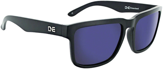 Optic Nerve ONE Mashup Sunglasses - Matte BLK/Polarized Smoke Blue Mirror