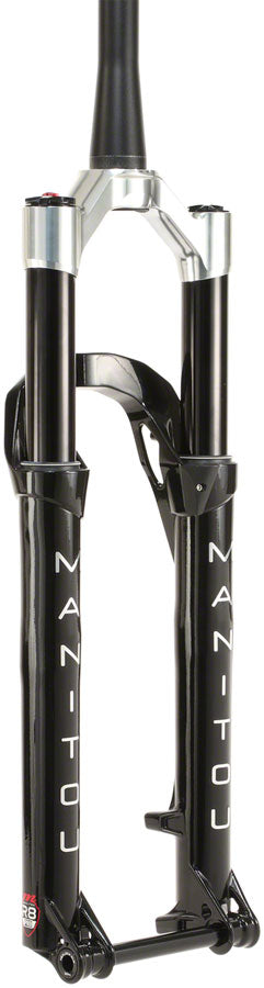 Manitou R8 Pro Suspension Fork - 29" 120 mm 15 x 110 mm 44mm Offset Crown Lockout BLK/Silver