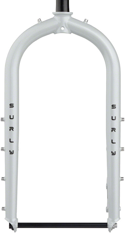 Surly Moonlander Fork - 24" Steel 12 x 197mm 1-1/8" Straight Steerer Lunar Dust Gray