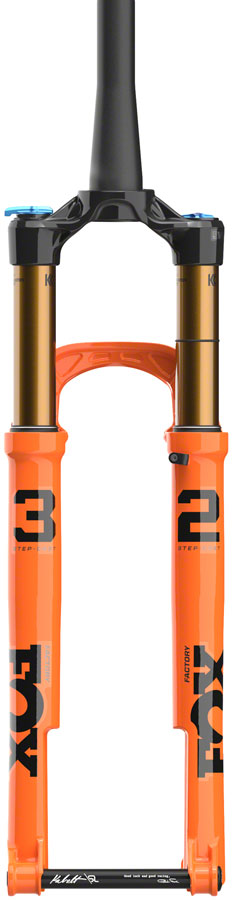 FOX 32 Step-Cast Factory Suspension Fork - 29" 100 mm 15 x 110 mm Kabolt SL 44mm Offset GRIP SL Damper 3-Position Shiny Orange