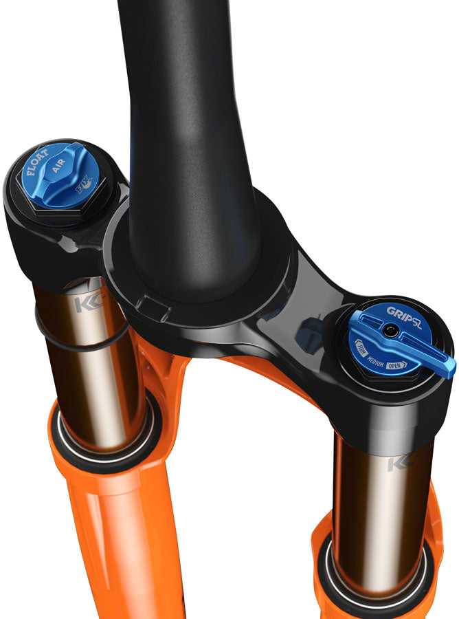 FOX 34 Step-Cast Factory Suspension Fork - 29" 120 mm 15 x 110 mm Kabolt 44mm Offset GRIP SL Damper 3-Position Shiny Orange