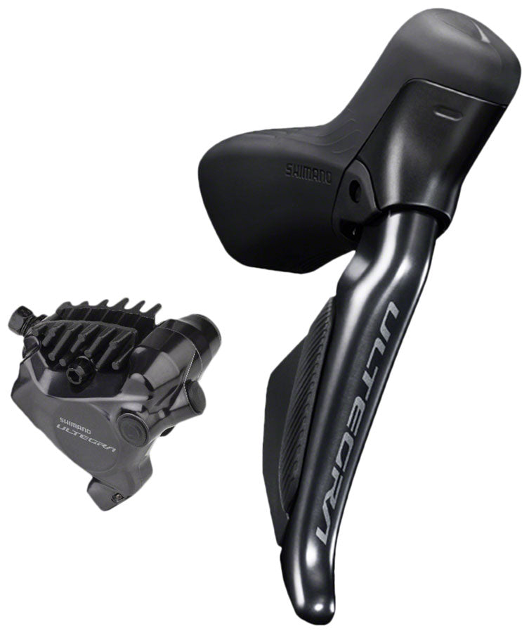 Shimano Ultegra ST-R8170E Di2 Shift/Brake Lever BR-R8170 Hydraulic Disc Brake Caliper - Right/Rear 12-Speed Flat Mount BLK