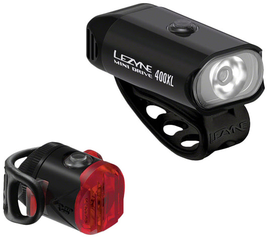 Lezyne Femto USB-C Drive Headlight/Taillight Set - Black