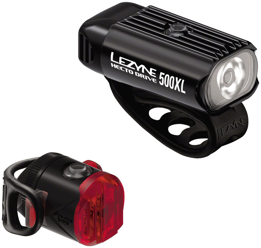 Lezyne HectoDrive 500XL/Femto USB-C Headlight/Taillight Set - Black