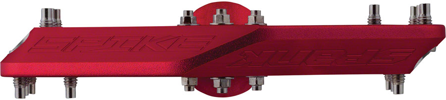 Spank Spike Pedals - Platform Aluminum 9/16" Red