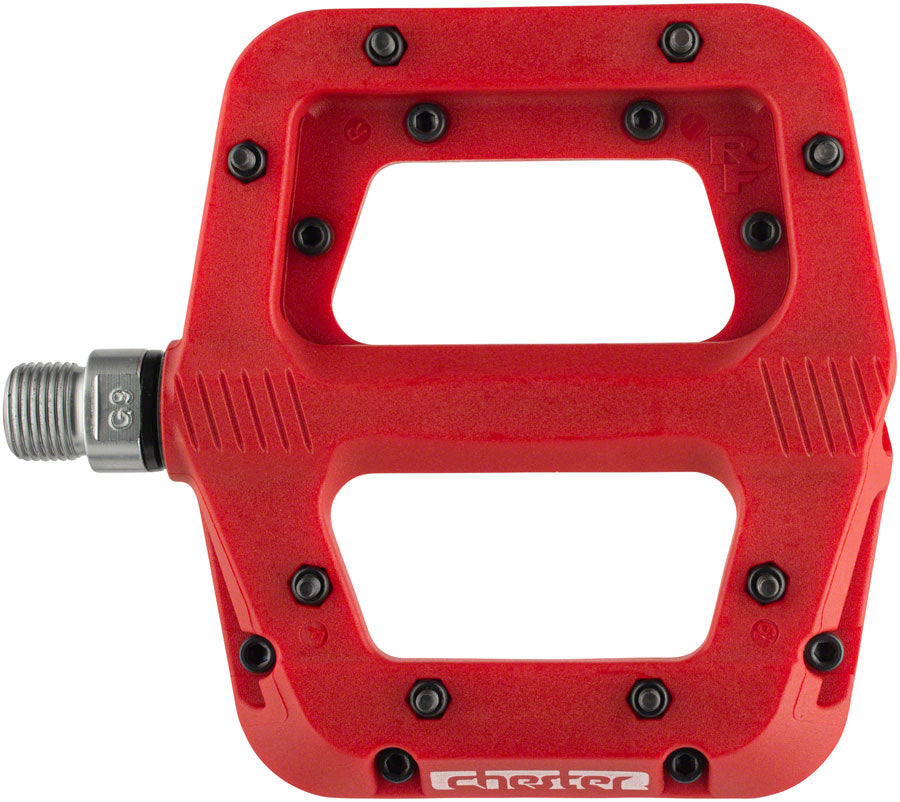 RaceFace Chester Pedals - Platform Composite 9/16" Small Red