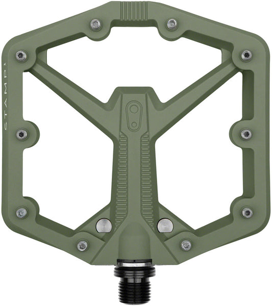 Crankbrothers Stamp 1 Gen 2 Pedals - Platform Composite 9/16" Green Large