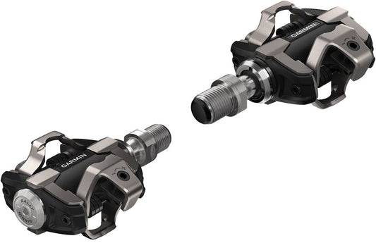 Garmin Rally XC200 Power Meter Pedals - Dual Sided Clipless Alloy 9/16" BLK Pair Dual-Sensing Shimano SPD