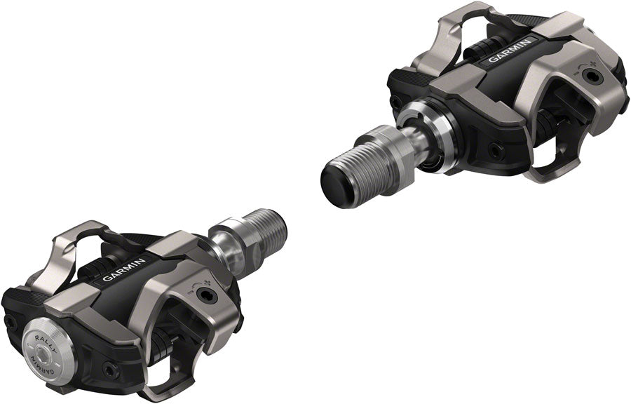 Garmin Rally XC100 Power Meter Pedals - Dual Sided Clipless Alloy 9/16" BLK Pair Single-Sensing Shimano SPD