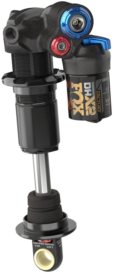 FOX DHX2 Factory Rear Shock - Trunnion Metric 205 x 60 mm 2-Position Lever Hard Chromoly Damper Shaft