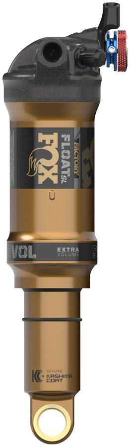 FOX FLOAT SL Factory Rear Shock - Trunnion Metric 165 x 45 mm 3-Postion Remote Up EVOL SV Kashima Coat