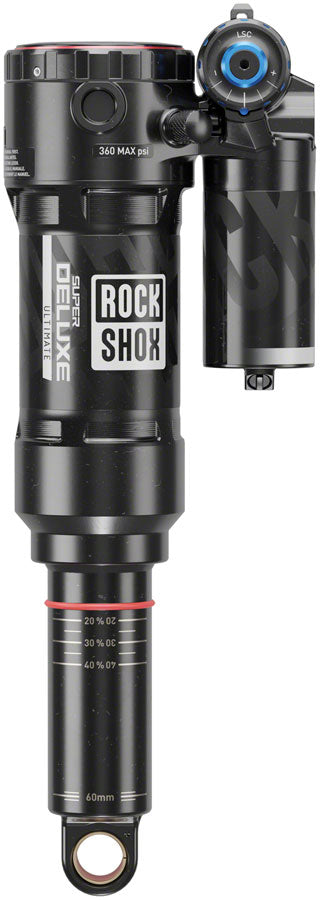 RockShox Super Deluxe Ultimate RC2T Rear Shock - 205 x 60 mm Linear Air 0 Neg/2 Pos Token Reb 55 / Comp 30 L/O4 Standard Trunnion C2