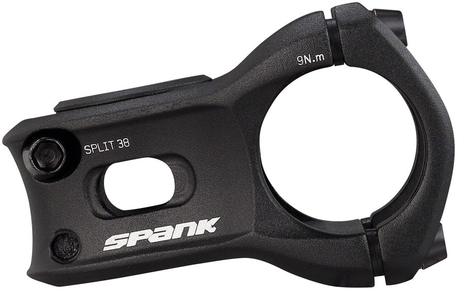 Spank Split Stem - 38mm 31.8 Clamp +/-0 1 1/8" Aluminum Black