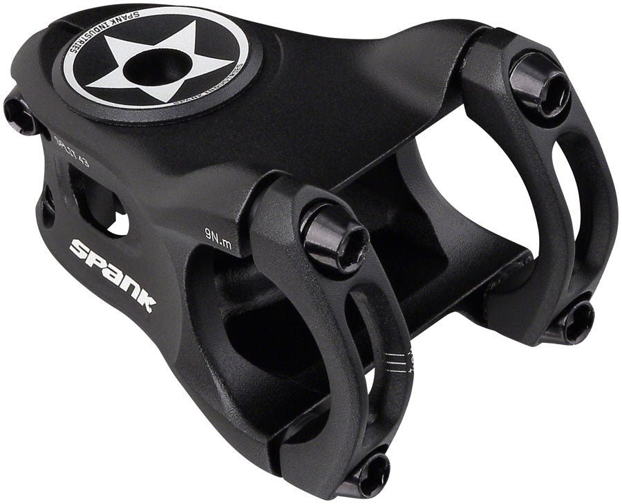 Spank Split Stem - 43mm 31.8 Clamp +/-0 1 1/8" Aluminum Black