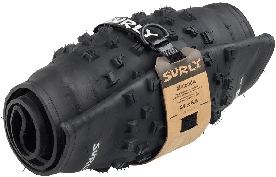 Surly Molenda Tire - 24 x 6.2 Tubeless Folding Black 60 TPI