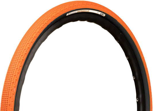 Panaracer GravelKing SK Tire - 700 x 38 Tubeless Folding Sunset Orange/Black