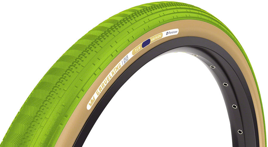 Panaracer GravelKing SS Tire - 700 x 45 Tubeless Folding Matcha/Brown