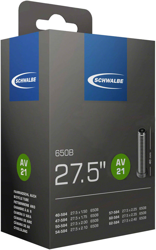 Schwalbe Standard Tube - 27.5 x 1.5 - 2.4 40mm Schrader Valve