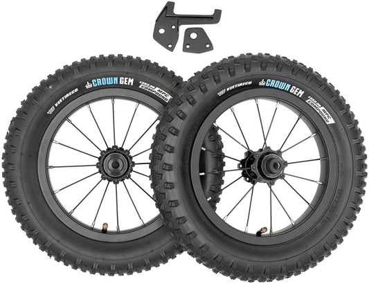 Kids Ride Shotgun Dirt Hero 12" Wheel Set - Rear Disc Tires/Tubes Included Pair