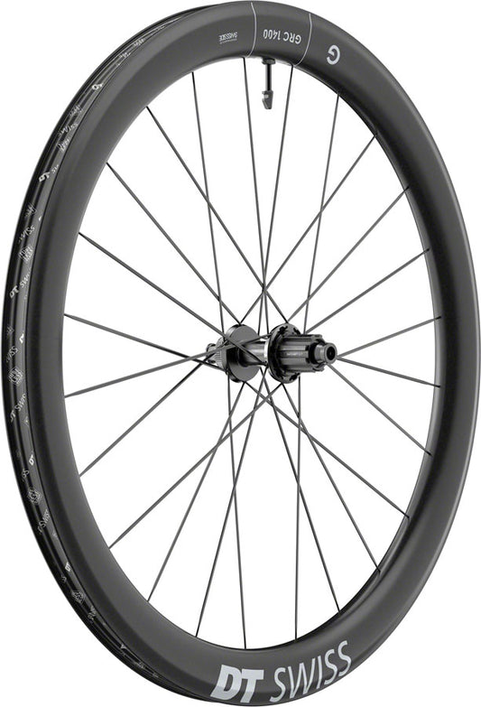 DT Swiss GRC 1400 DICUT 50 Rear Wheel - 700c 12 x 142mm Center-Lock N3W Ratchet EXP 36 BLK