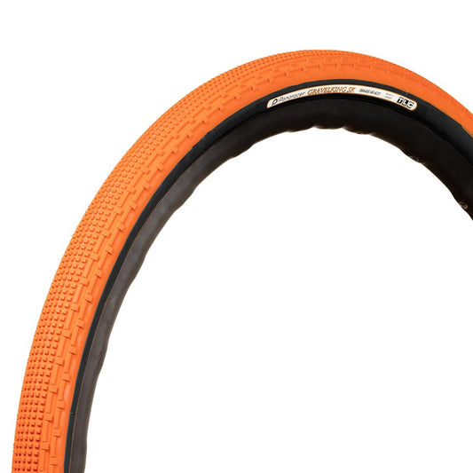 Panaracer GravelKing SS Tire - 700 x 32 Tubeless Folding Sunset Orange/Black