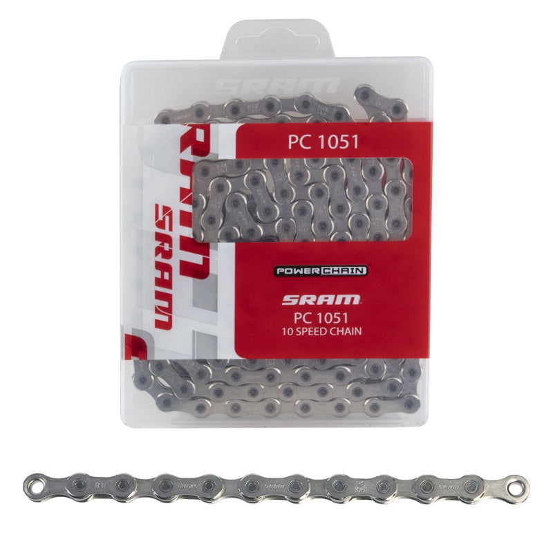 SRAM PC-1051 Chain - 10-Speed 144 Links Silver